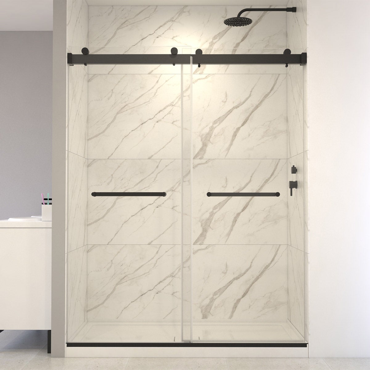 Appollo Bison 32 in. x 60 in. Alcove Shower Kit