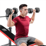 Marcy Pro Standard Bench with 45.4 kg (100 lb.) Weight Set