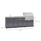 NewAge Products 5-piece Outdoor Kitchen Aluminum Set - Propane Gas