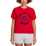 Champion Women's Short Sleeve Logo Fleece Sweater