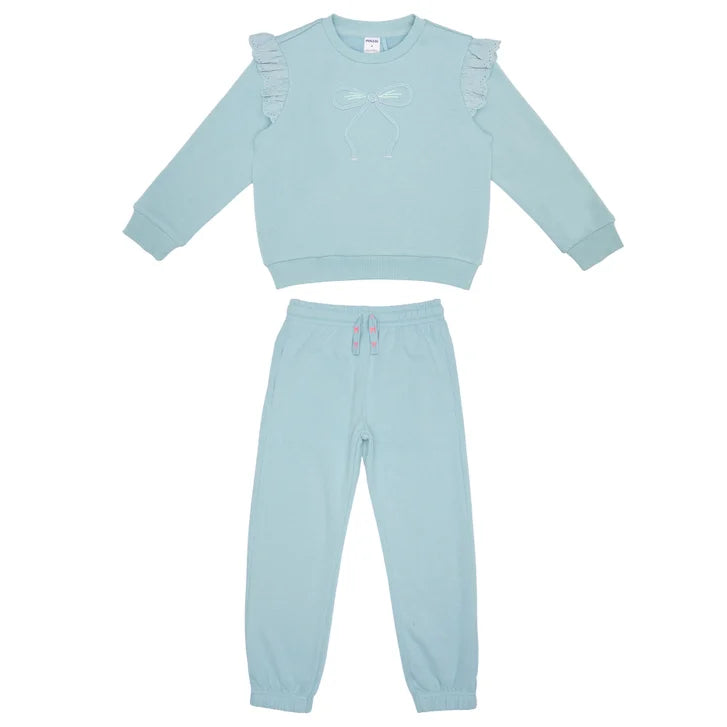 Pekkle Boys' and Girls' Cozy Fuzzy Fleece 2-piece Sweatshirt and Pants Set