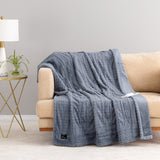 Berkshire Home Company Heated Luxe Faux Fur Throw