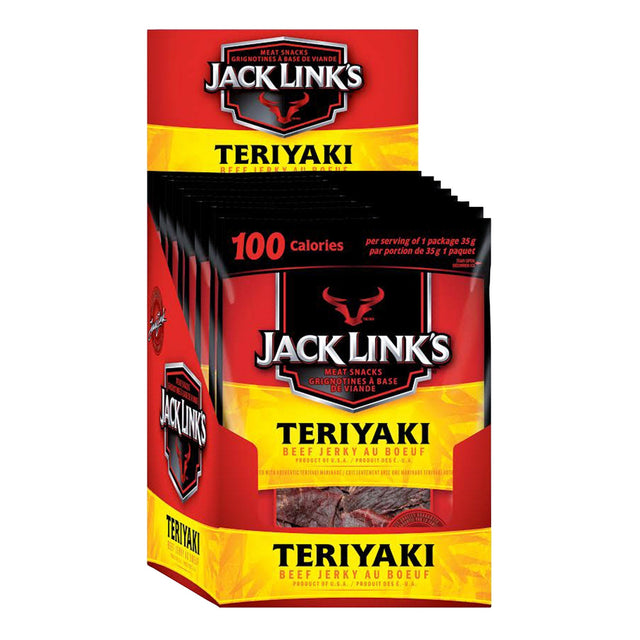Jack Link's Teriyaki Beef Jerky, 12 × 35 g C0