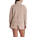 Lazypants Women's Full Zip Mock Neck Sweatshirt