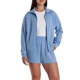 Lazypants Women's Full Zip Mock Neck Sweatshirt