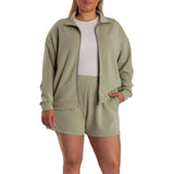 Lazypants Women's Full Zip Mock Neck Sweatshirt