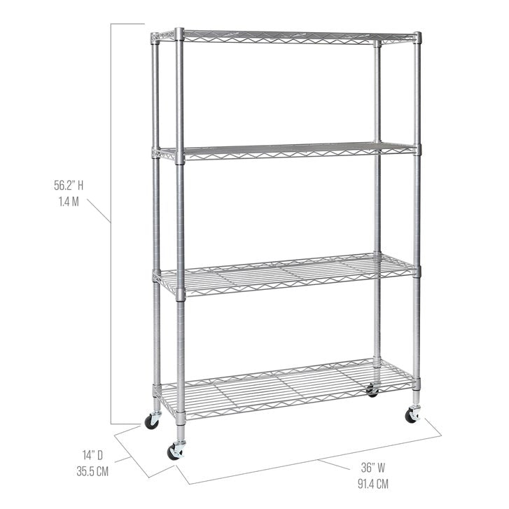Vancouver Classics 4 Tier Commercial Shelving