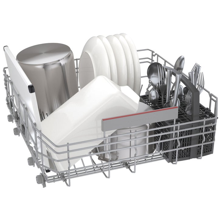 Bosch 500 Series 24 in Stainless Steel German Made Third Rack Dishwasher with Pocket Handle