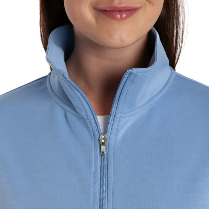 Lazypants Women's Full Zip Mock Neck Sweatshirt